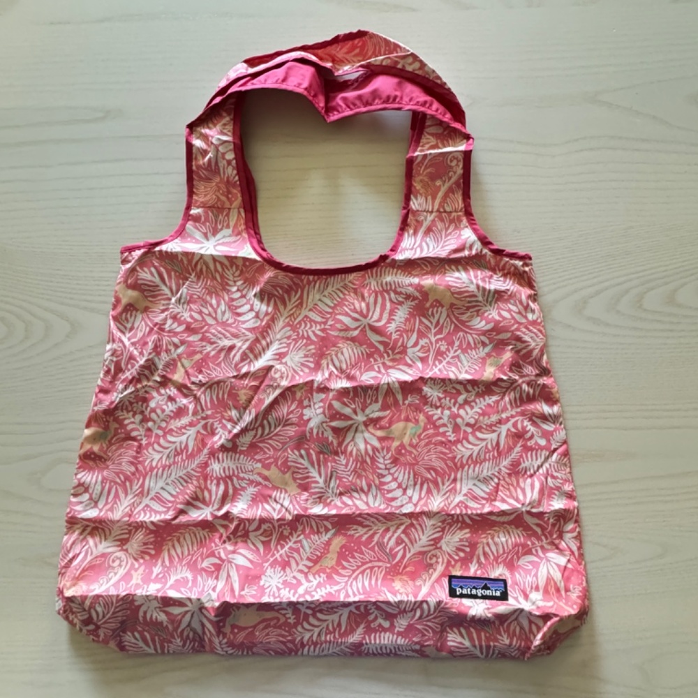 New Patagonia Shopper Tote Bag Upcycled Packable Foldable with Tags